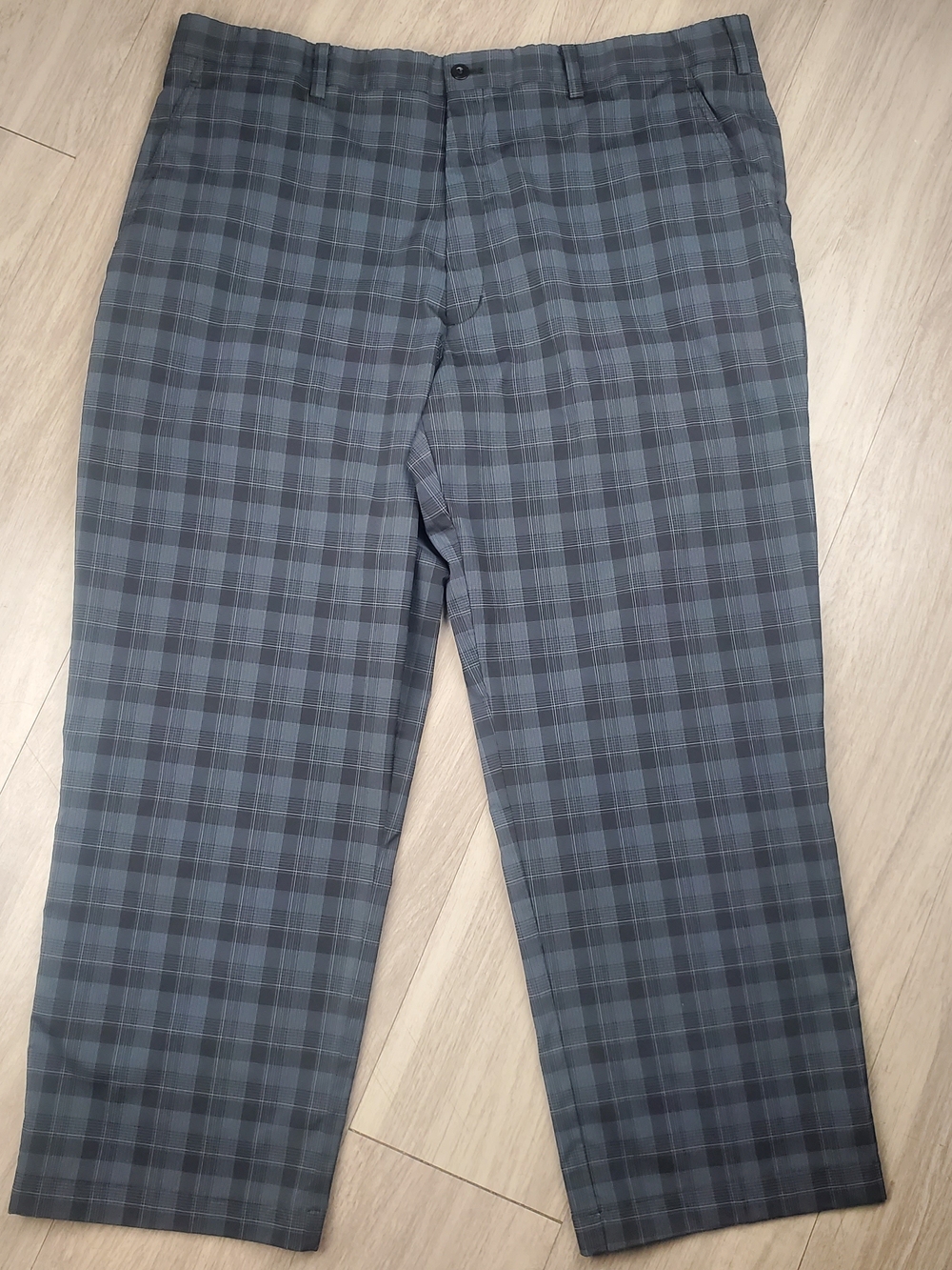 Nike Golf Dri-FIT Plaid Pants Mens 40x32 (40×28 Measured) Stretch Performance